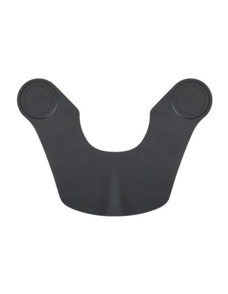 Black protective barber collar