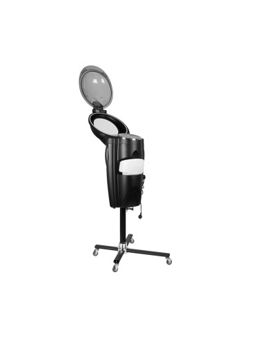 Gabbiano black standing hairdressing sauna with active ozone