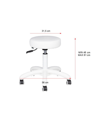 Cosmetic stool am-303-2 black