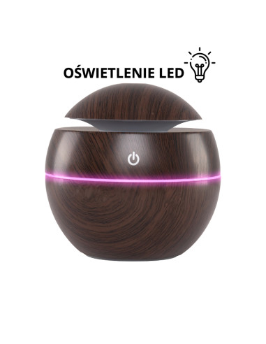 Aroma diffuser air humidifier spa 16 dark wood 130ml