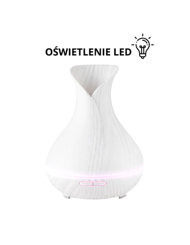 Aroma diffuser air humidifier spa 15 white wood 550 ml + timer