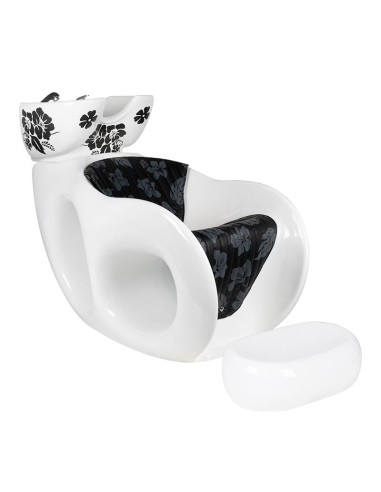 Gabbiano white mallow hairdressing wash unit