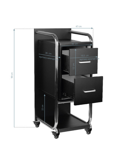 Gabbiano Friseurassistentin Solo silber – schwarz