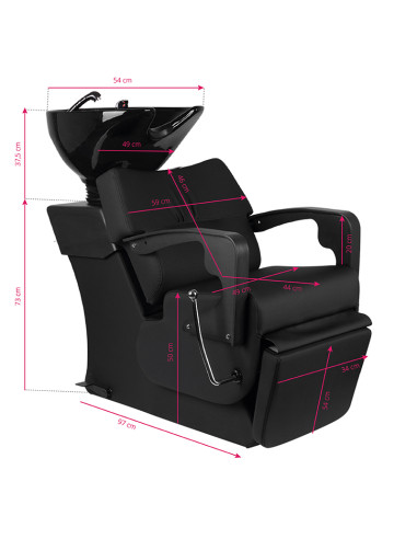 GABBIANO HAIR WASH UNIT C37 BLACK