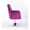 Hroove Salon Chair - Fuchsia Velour Bella Furniture Ireland BFHR660N
