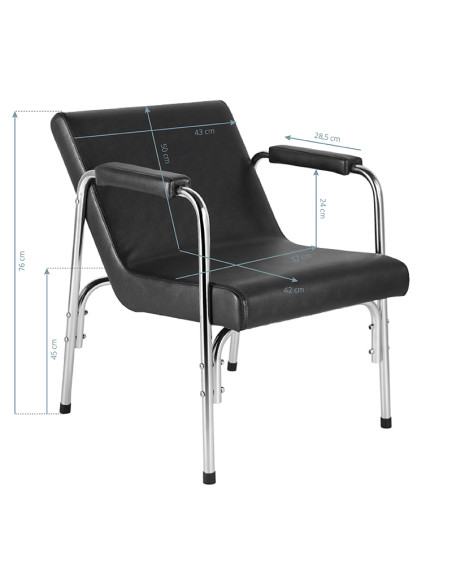 GABBIANO HAIRWASH CHAIR BLACK 