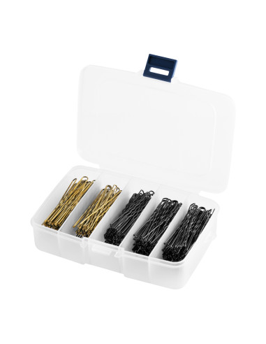 HAIRDRESSING BUNS FOR HAIR E-56 200 PCS. MIX