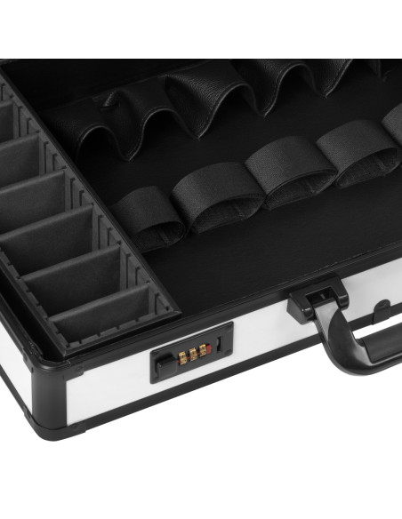 BARBER WHITE AND BLACK HAIRDRESSING SUITCASE