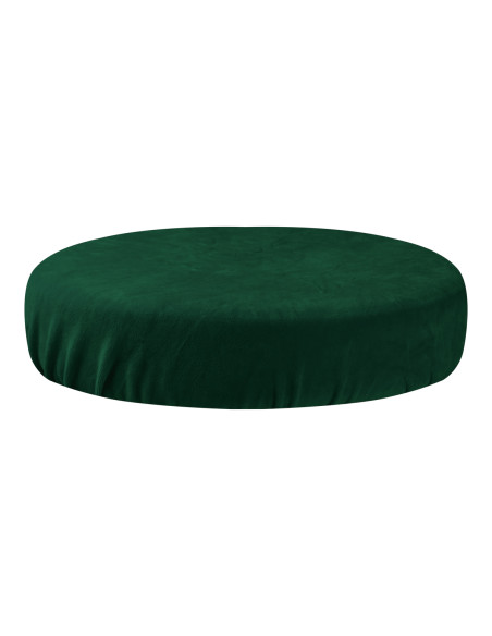 VELOUR COVER STOOL BOTTLE GREEN