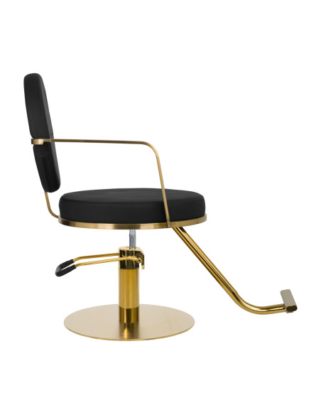 GABBIANO HAIRDRESSING CHAIR ARRAS BLACK GOLD