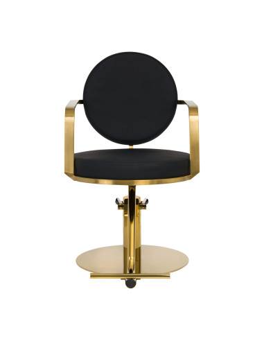 GABBIANO HAIRDRESSING CHAIR ARRAS BLACK GOLD