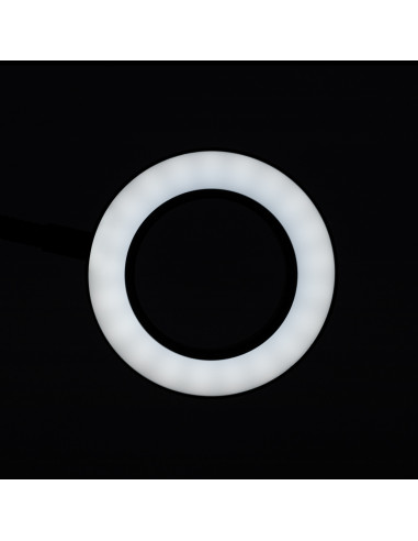 SNAKE RING LED LAMP LAMP ON A DESK BLACK