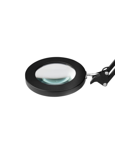 BLACK LED TABLE TOP MAGNIFIER LAMP GLOW 308