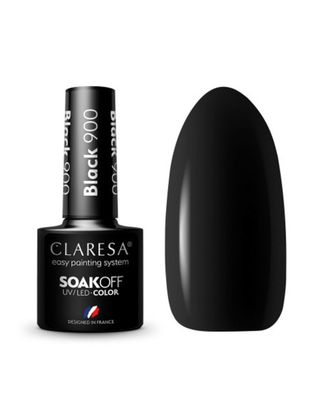 CLARESA Hybrid polish BLACK 900 -5g