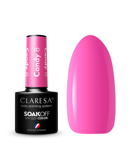 CLARESA Hybrid nail polish CANDY 8