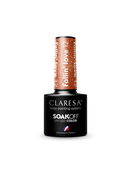 CLARESA Hybrid nail polish FALLIN "LOVE 12  