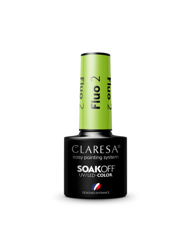 CLARESA Hybrid nail polish FLUO 2 -5g 