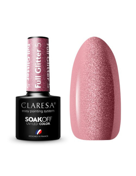 CLARESA Hybrid nail polish FULL GLITTER 5 -5g