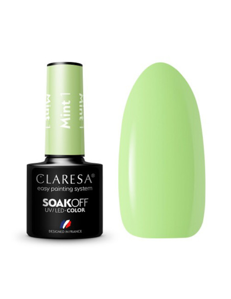 CLARESA Hybrid nail polish MINT 1 -5g
