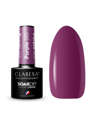 CLARESA Hybrid polish PURPLE 615 -5g