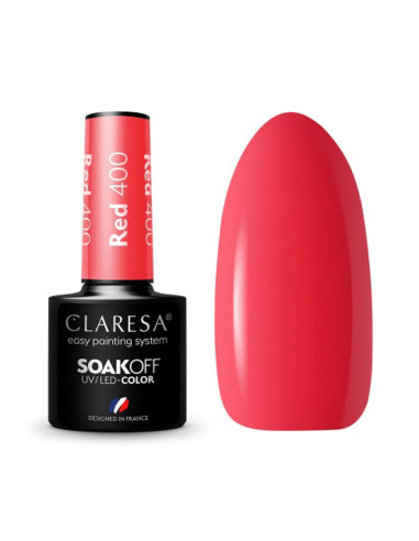 CLARESA Hybrid nail polish RED 400 -5g