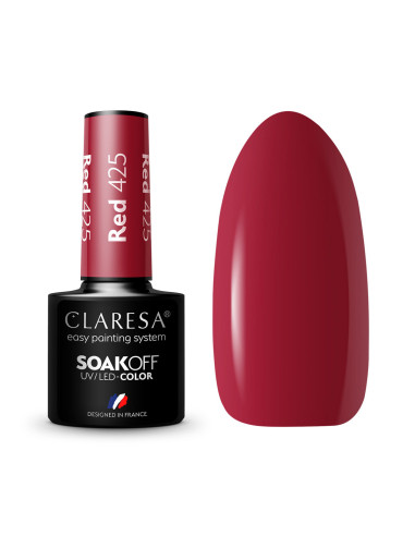 CLARESA Hybrid nail polish RED 425 -5g