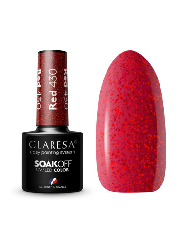 CLARESA Hybrid nail polish RED 430 -5g