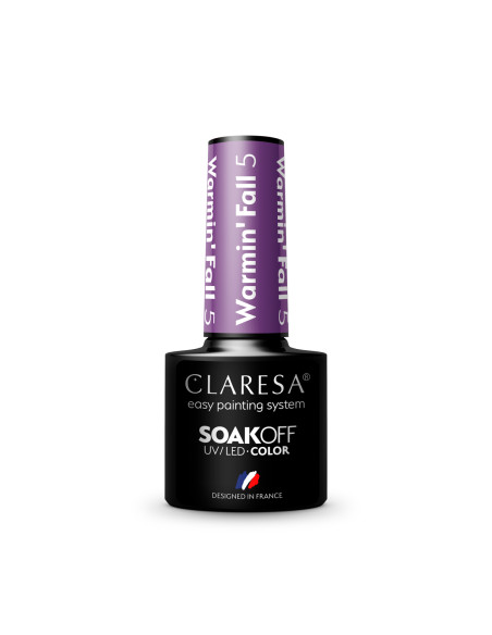 CLARESA Hybrid nail polish WARMIN "FALL 5 -5g
