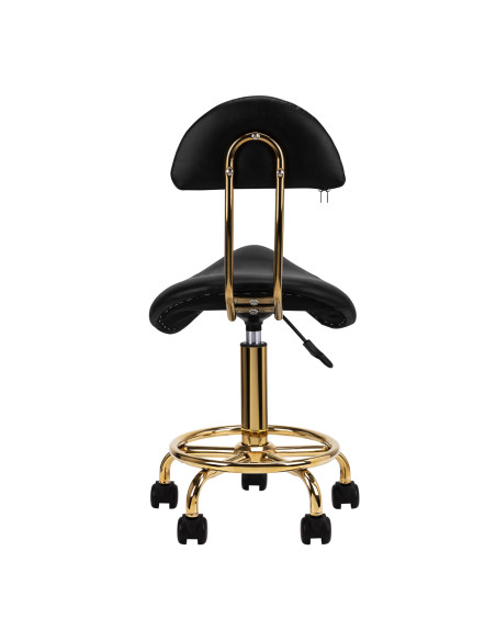COSMETIC STOOL 6001G GOLD BLACK