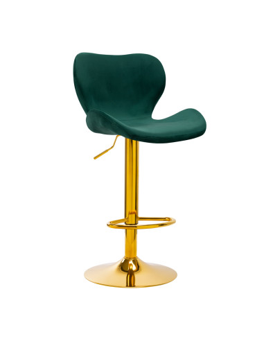 BAR STOOL QS-B15 VELVET GREEN
