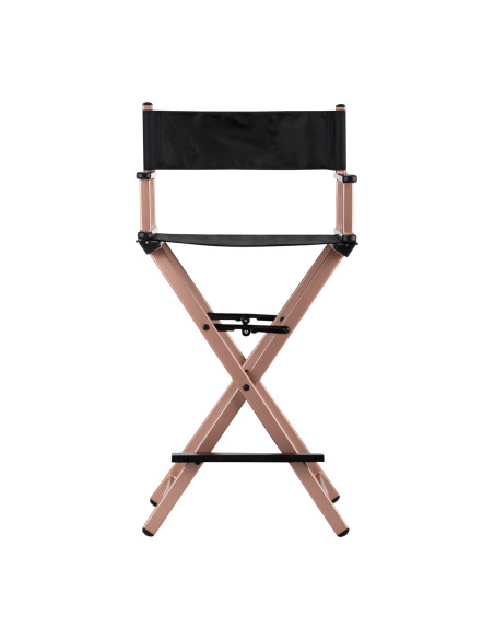 MAKE-UP CHAIR ALUMINUM ROSE GOLD