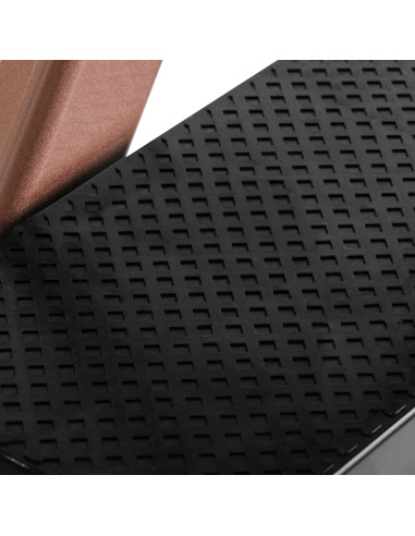 MAKE-UP CHAIR ALUMINUM ROSE GOLD