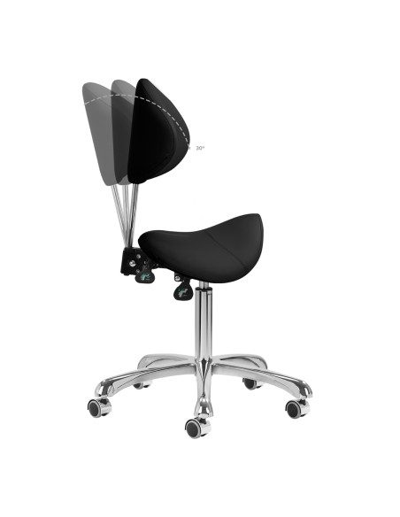 COSMETIC STOOL 1004 GIOVANNI BLACK