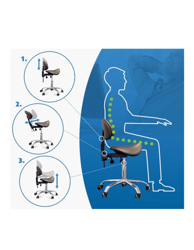 COSMETIC STOOL 1004 GIOVANNI BLACK