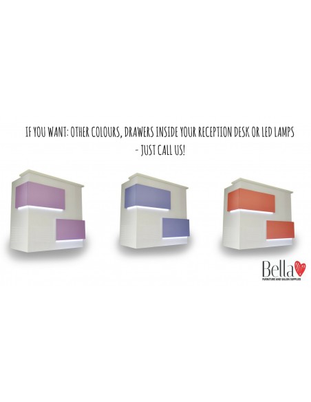 Salon Reception Desk - R1 Standard Bella Furniture Ireland 