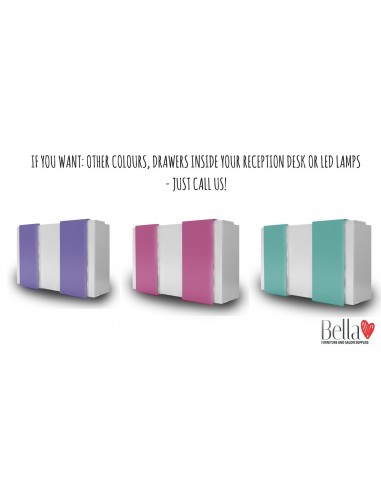 Salon Reception Desk - R25 Standard Bella Furniture Ireland