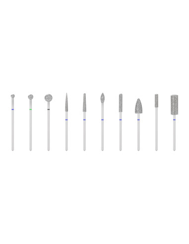 DIAMOND BITS SET 10 PCS.
