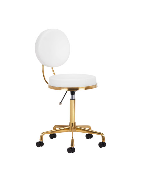 COSMETIC STOOL H5 WHITE GOLD
