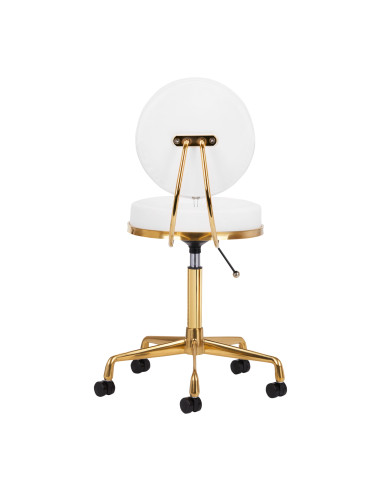 COSMETIC STOOL H5 WHITE GOLD