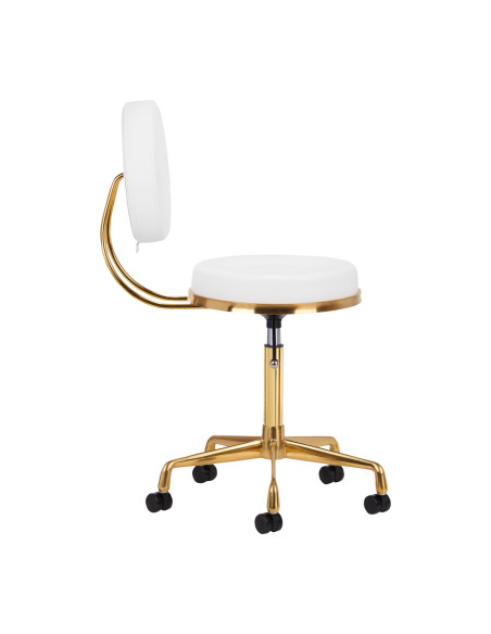 COSMETIC STOOL H5 WHITE GOLD