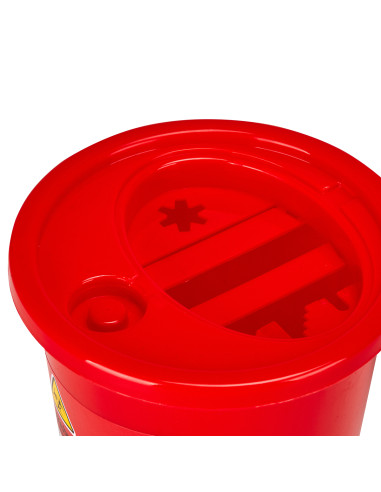 MEDICAL WASTE CONTAINER 0.7 L RED