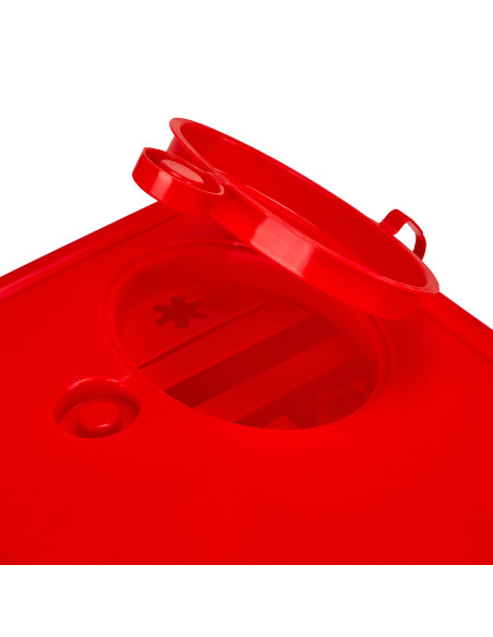 5 L RED MEDICAL WASTE CONTAINER