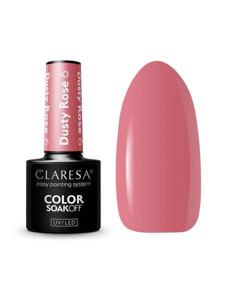 CLARESA Hybrid nail polish DUSTY ROSE 6 -5g