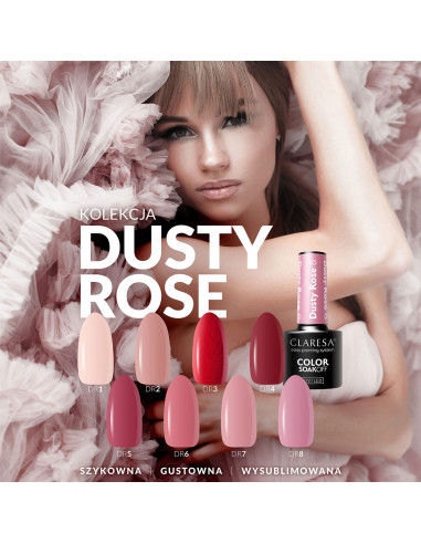 CLARESA Hybrid nail polish DUSTY ROSE 6 -5g
