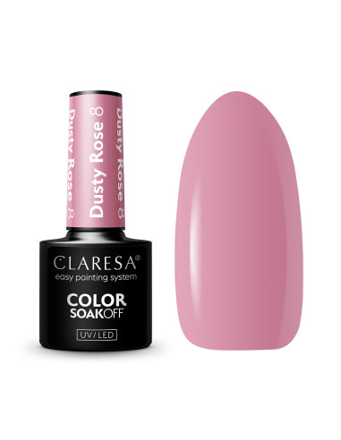 CLARESA Hybrid nail polish DUSTY ROSE 8 -5g