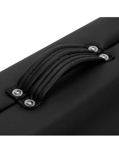 WOODEN FOLDING MASSAGE TABLE COMFORT ACTIV FIZJO LUX 2-SECTIONS 190X70 BLACK  
