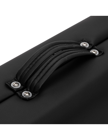 WOODEN FOLDING MASSAGE TABLE COMFORT ACTIV FIZJO LUX 2-SECTIONS 190X70 BLACK  