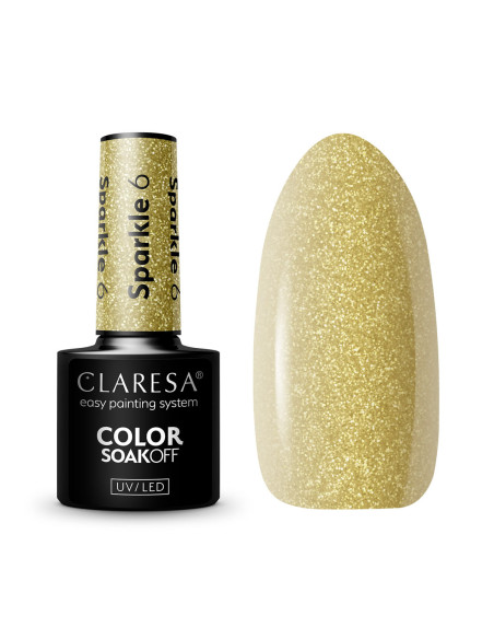 CLARESA Hybrid nail polish SPARKLE 6 -5g