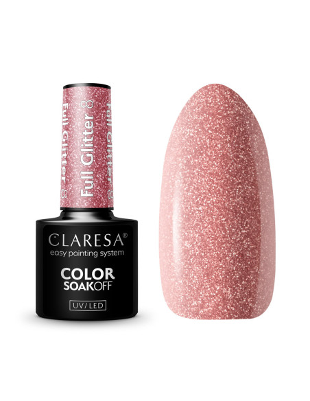 CLARESA FULL GLITTER hybrid polish 8 -5g