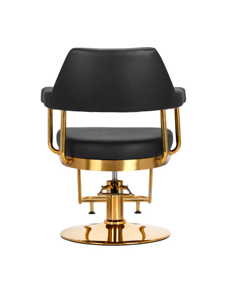 Gabbiano hairdressing chair Granda gold black